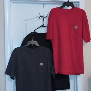 Carhartt Bundle Of 3. Original Fit Short Sleeve Pocket Tee Shirts. Size Medium.
